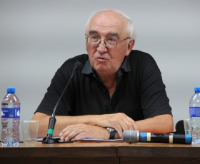 Conferência com o professor francês, Christian Laval. 17/10/2025. Foto: Beto Monteiro/Ascom UnB